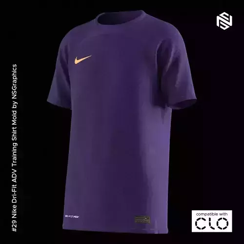 Nike Dri-Fit ADV Training Shirt for CLO3D-Marvelous Designer