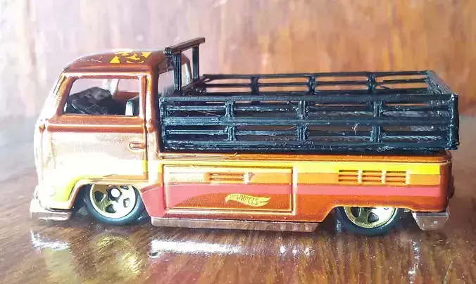RODAS QUENTES VW KOMBI CARROCERIA MADEIRA 3D print model