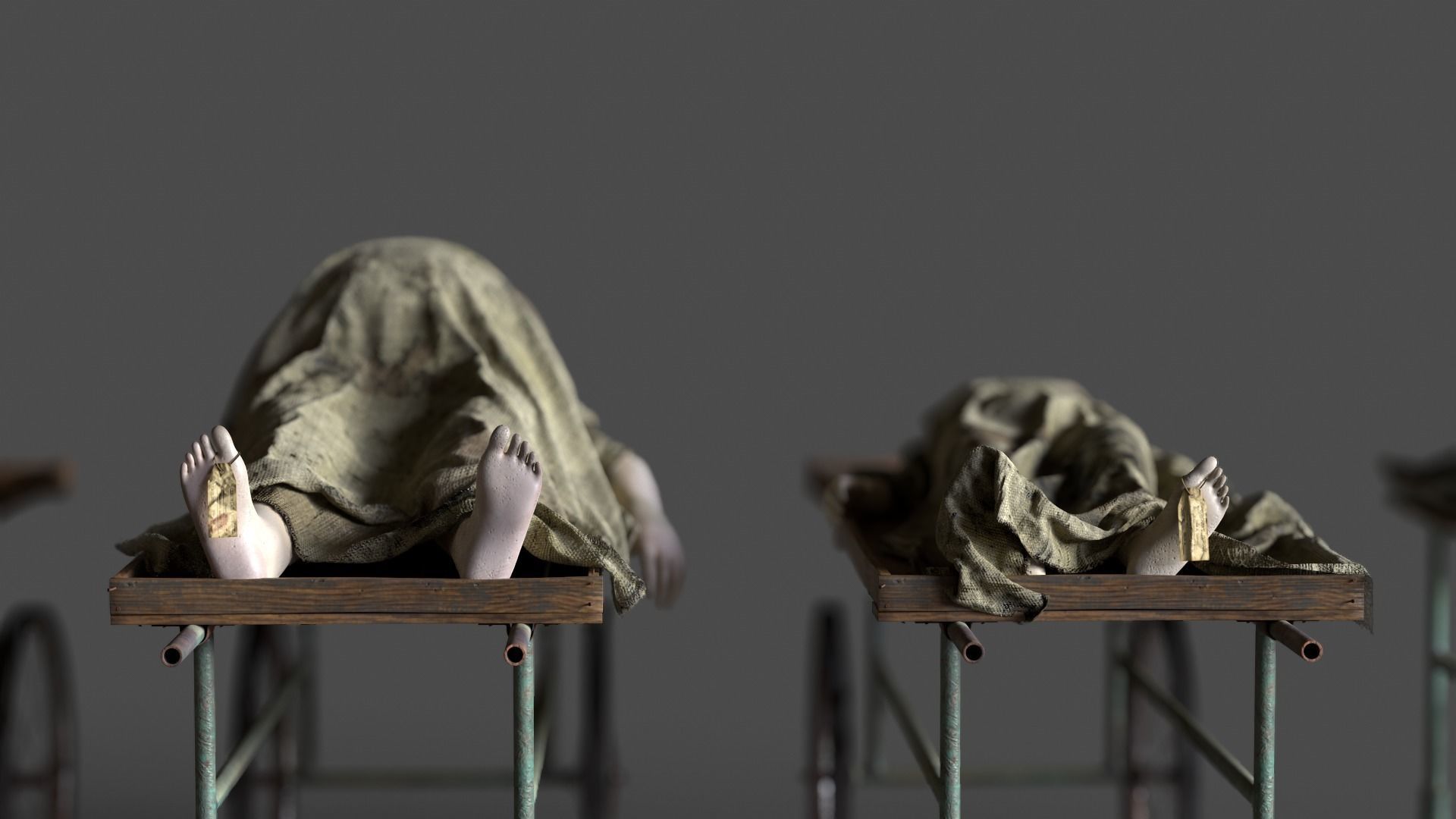 Stylized dead bodies bundle 3D model_4