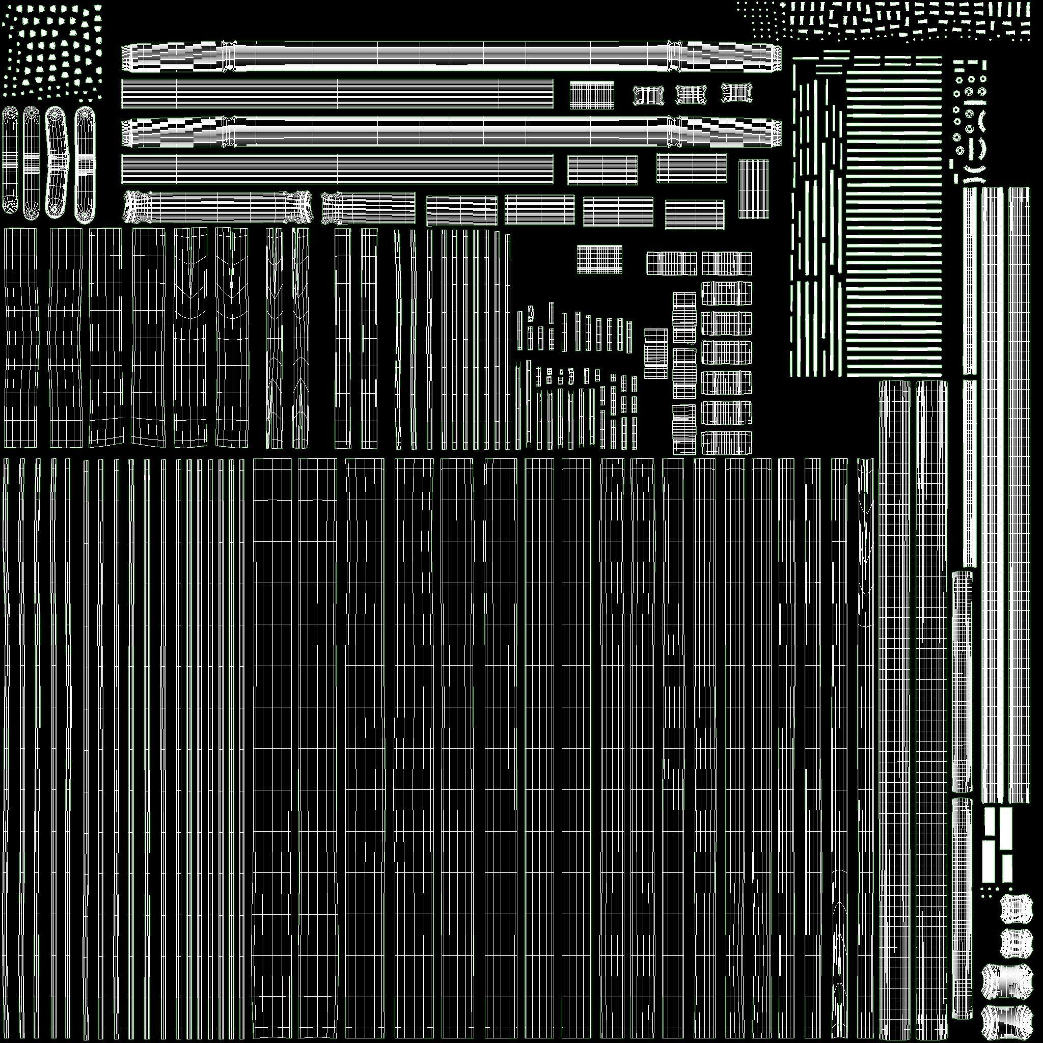 Stylized dead bodies bundle 3D model_17