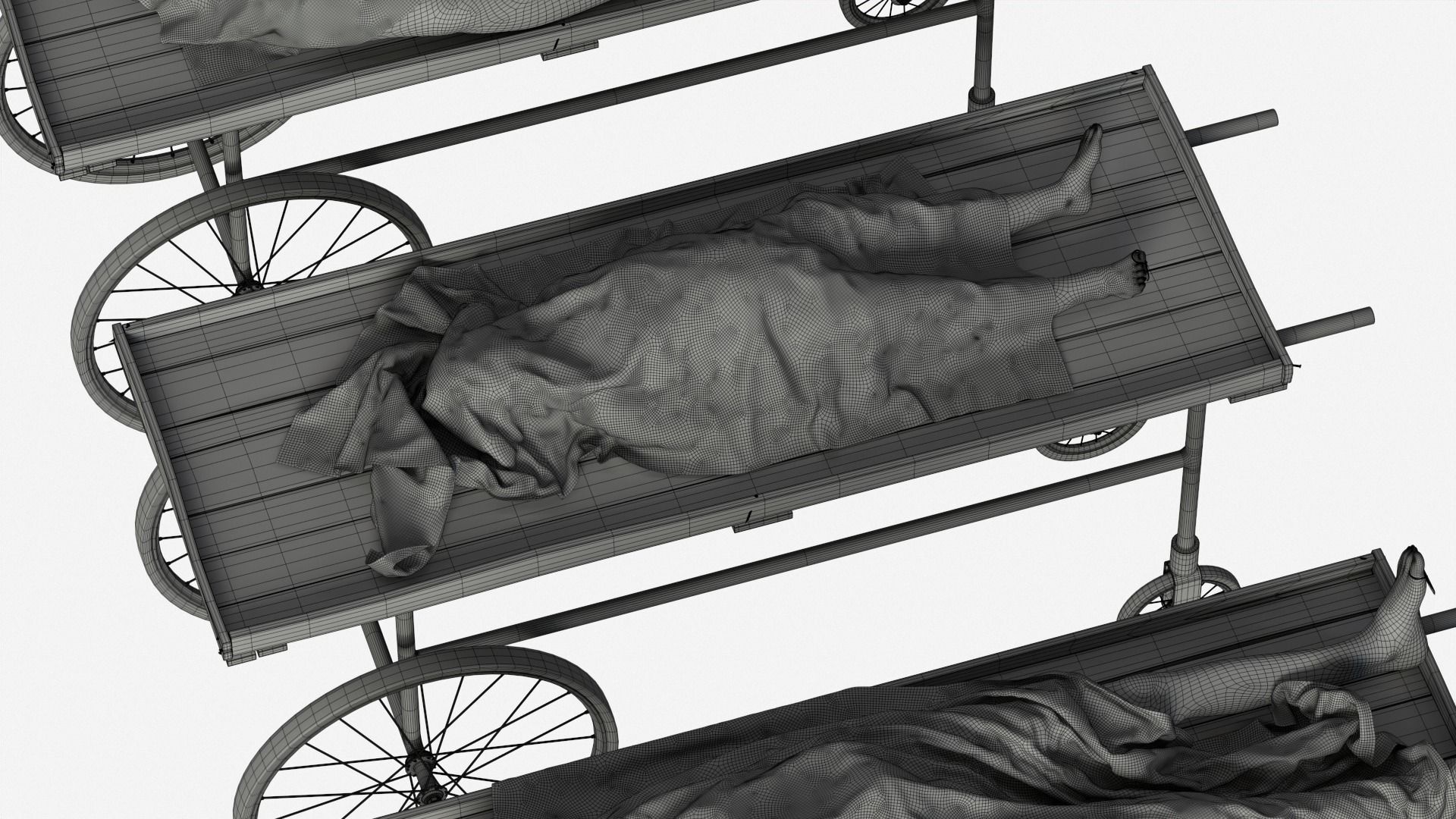 Stylized dead bodies bundle 3D model_13