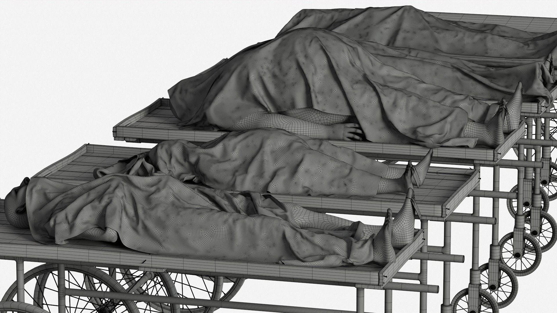 Stylized dead bodies bundle 3D model_15