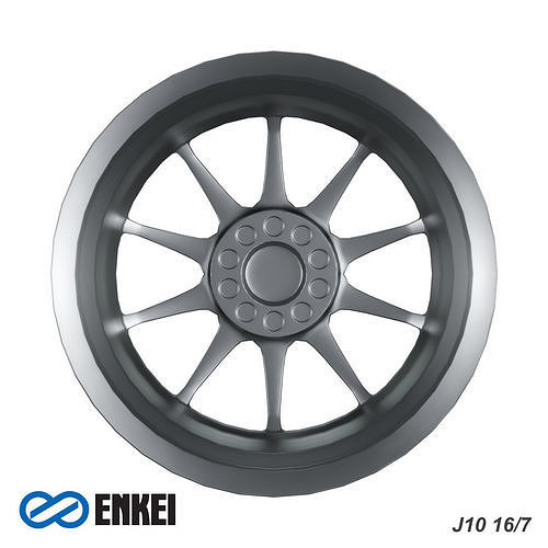 ENKEI J10 Low-poly 3D model 6