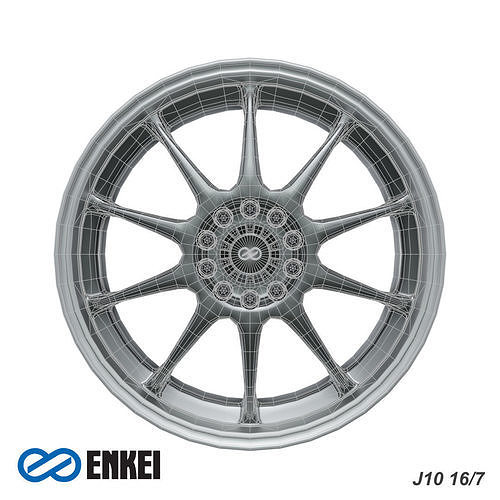 ENKEI J10 Low-poly 3D model 7