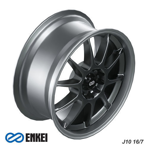 ENKEI J10 Low-poly 3D model 2
