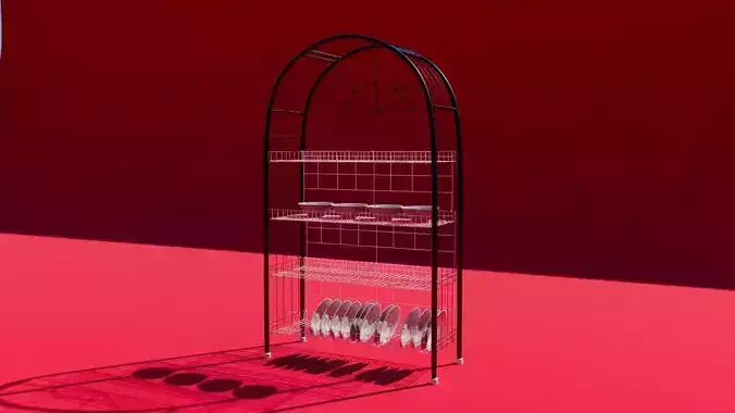 cupboard arched shelf