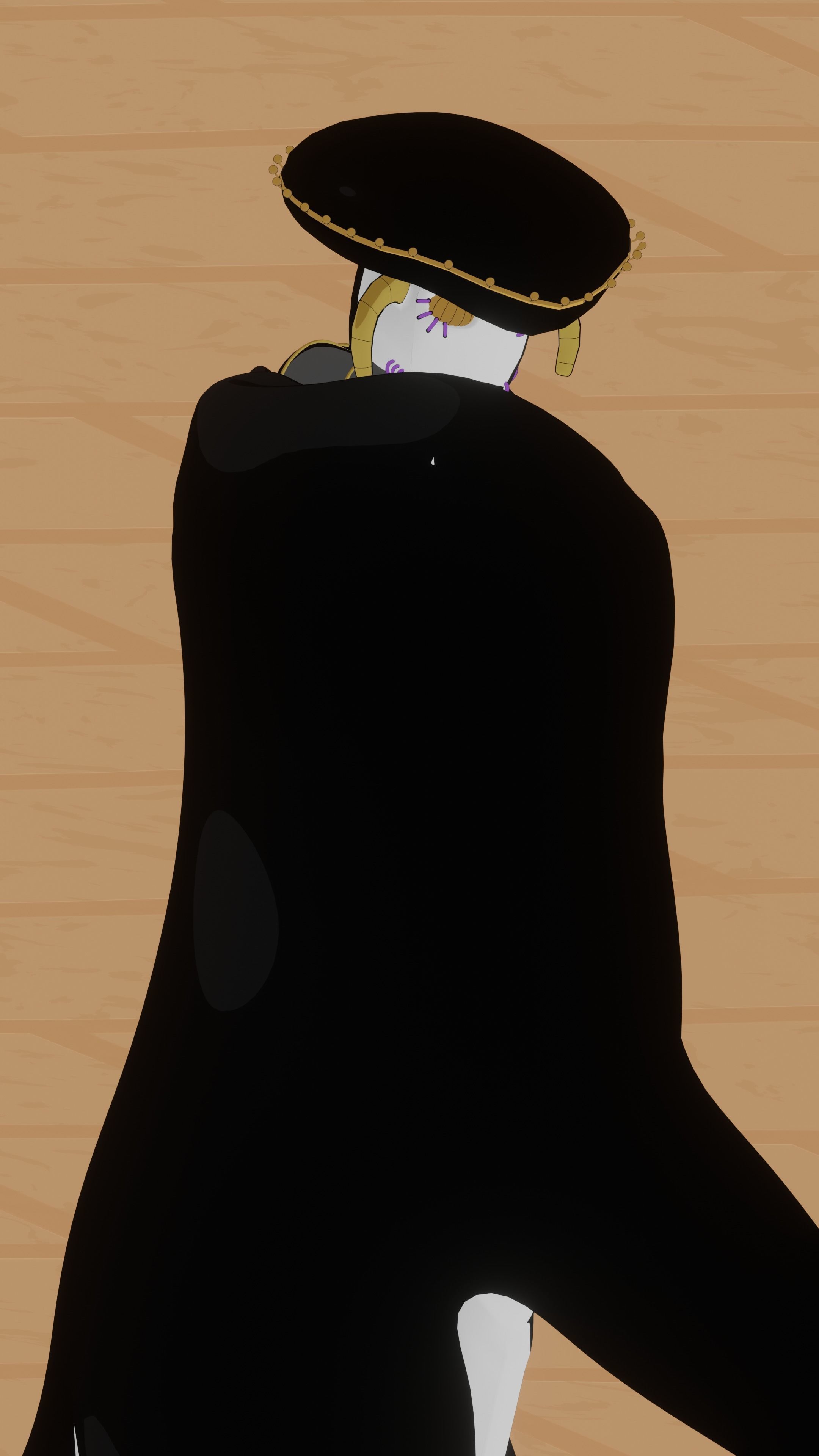 JJBA - Black Sabbath Blender 3D model Low-poly 3D model_2