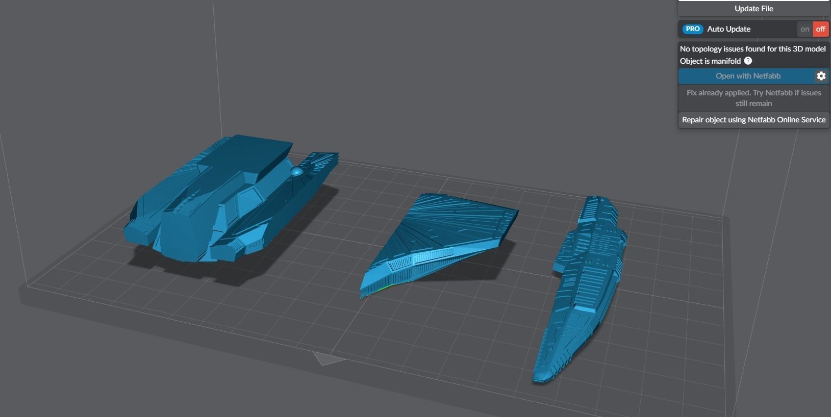 Klingon Raptor scale model   3D print model_5