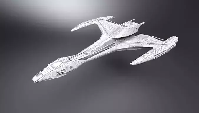 Klingon Raptor scale model   3D print model