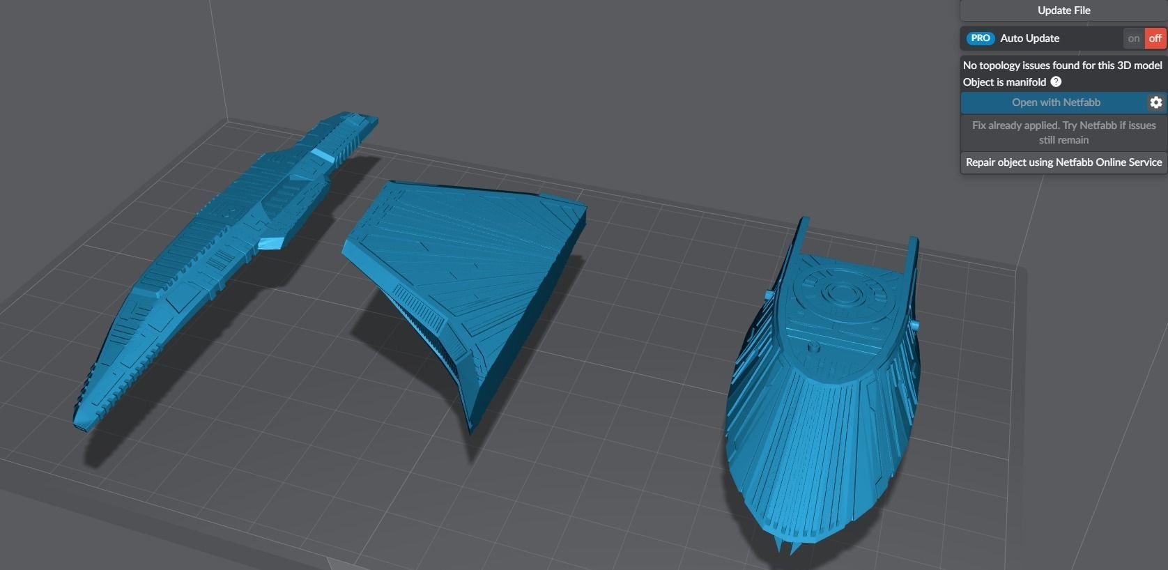 Klingon Raptor scale model   3D print model_6