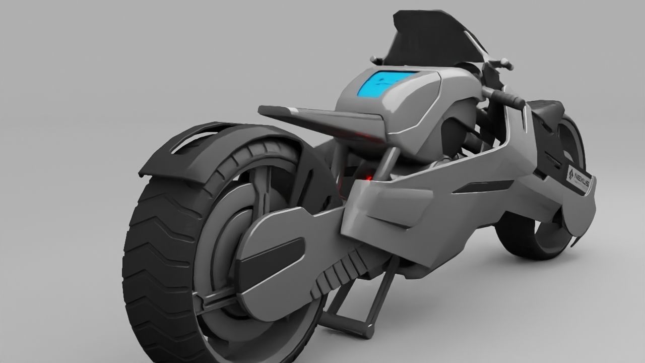 sci-fi scooter  3D model_1