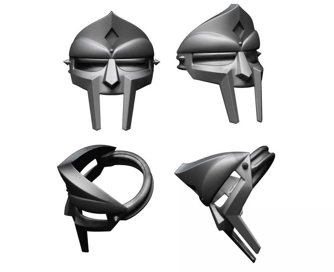 MF Doom ring 3D print model