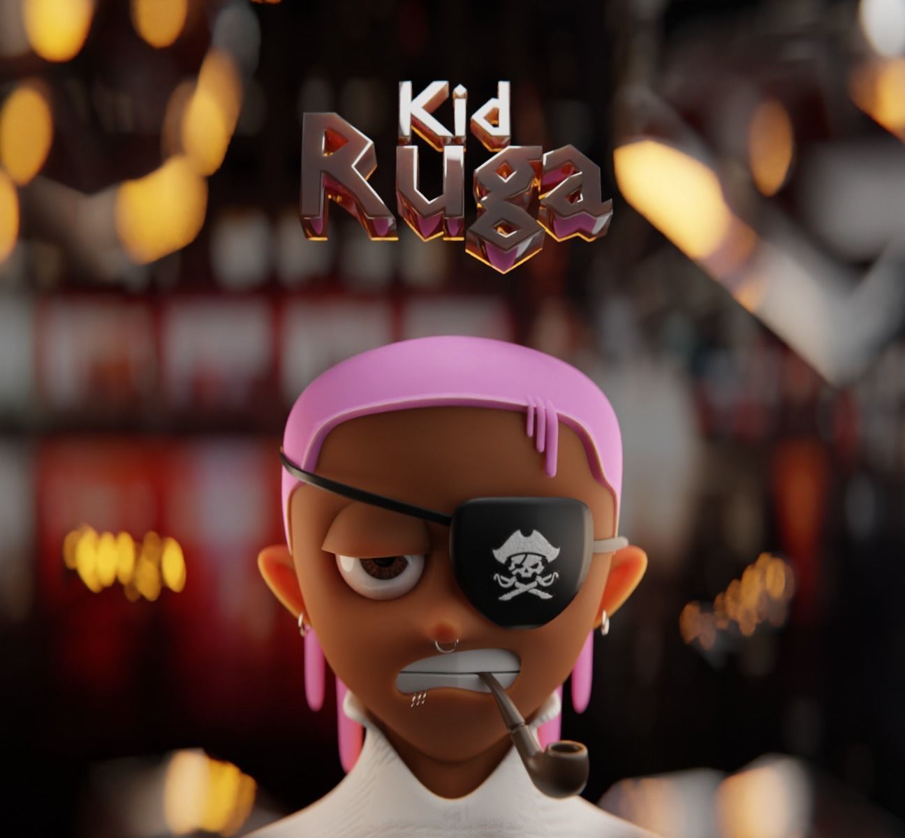 RUGA Stylized NFT Base Character Low-poly 3D model_3