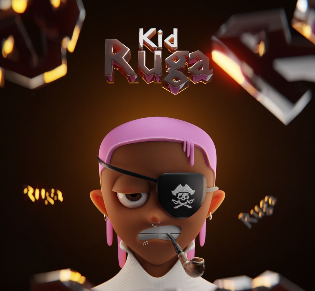 RUGA Stylized NFT Base Character Low-poly 3D model_8