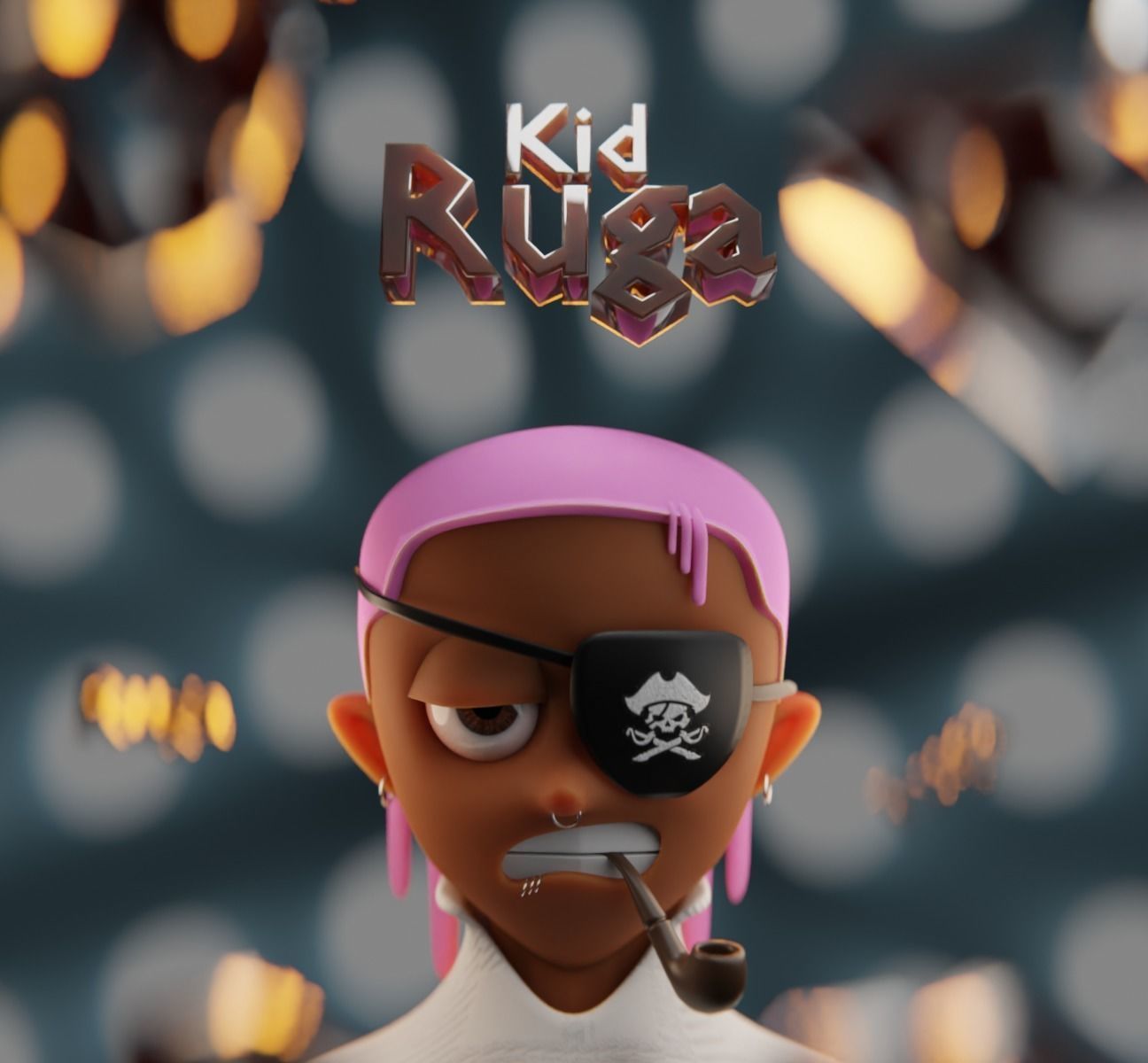 RUGA Stylized NFT Base Character Low-poly 3D model_4