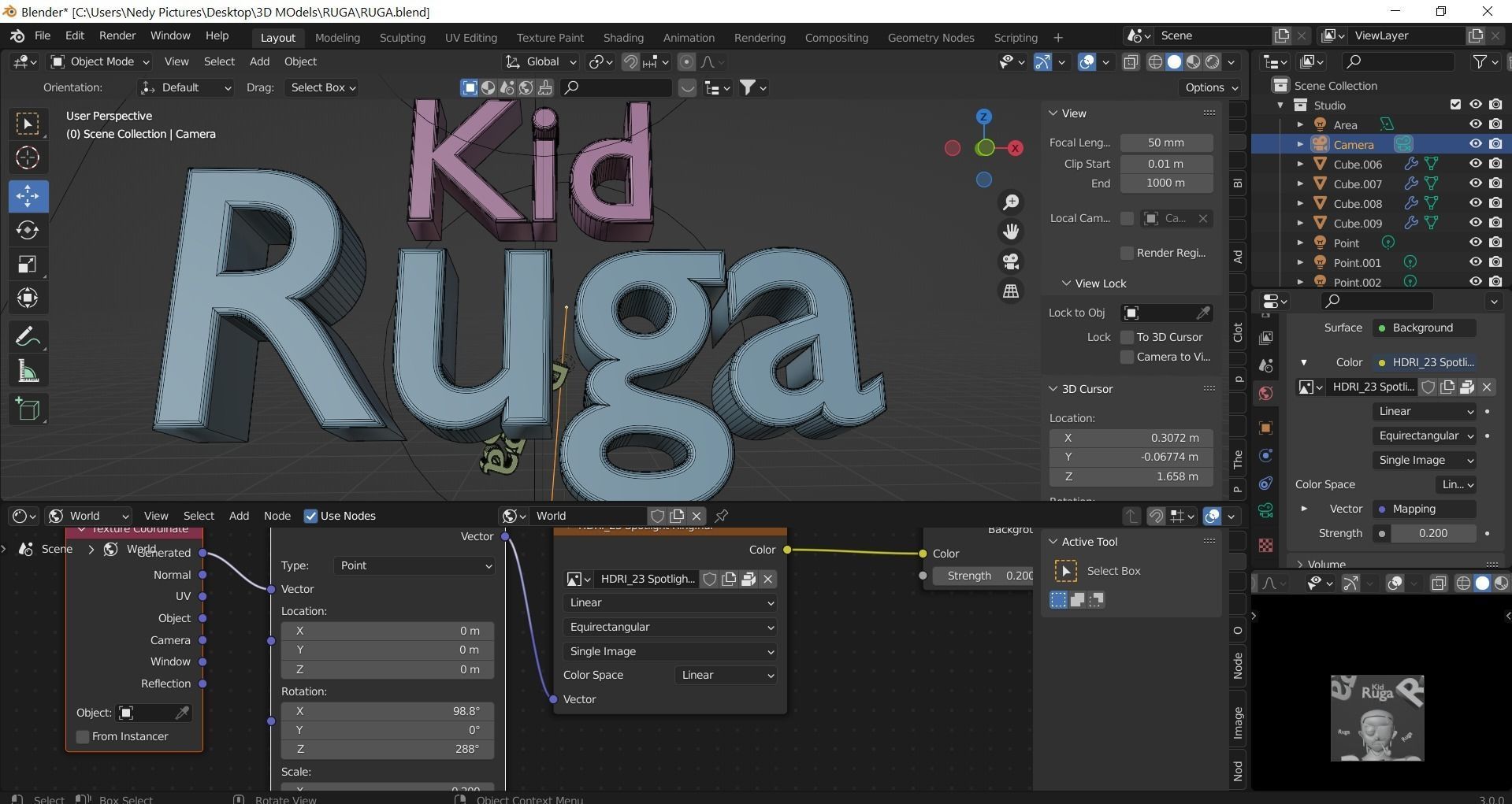 RUGA Stylized NFT Base Character Low-poly 3D model_13