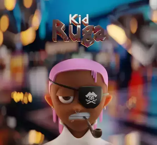 RUGA Stylized NFT Base Character Low-poly 3D model