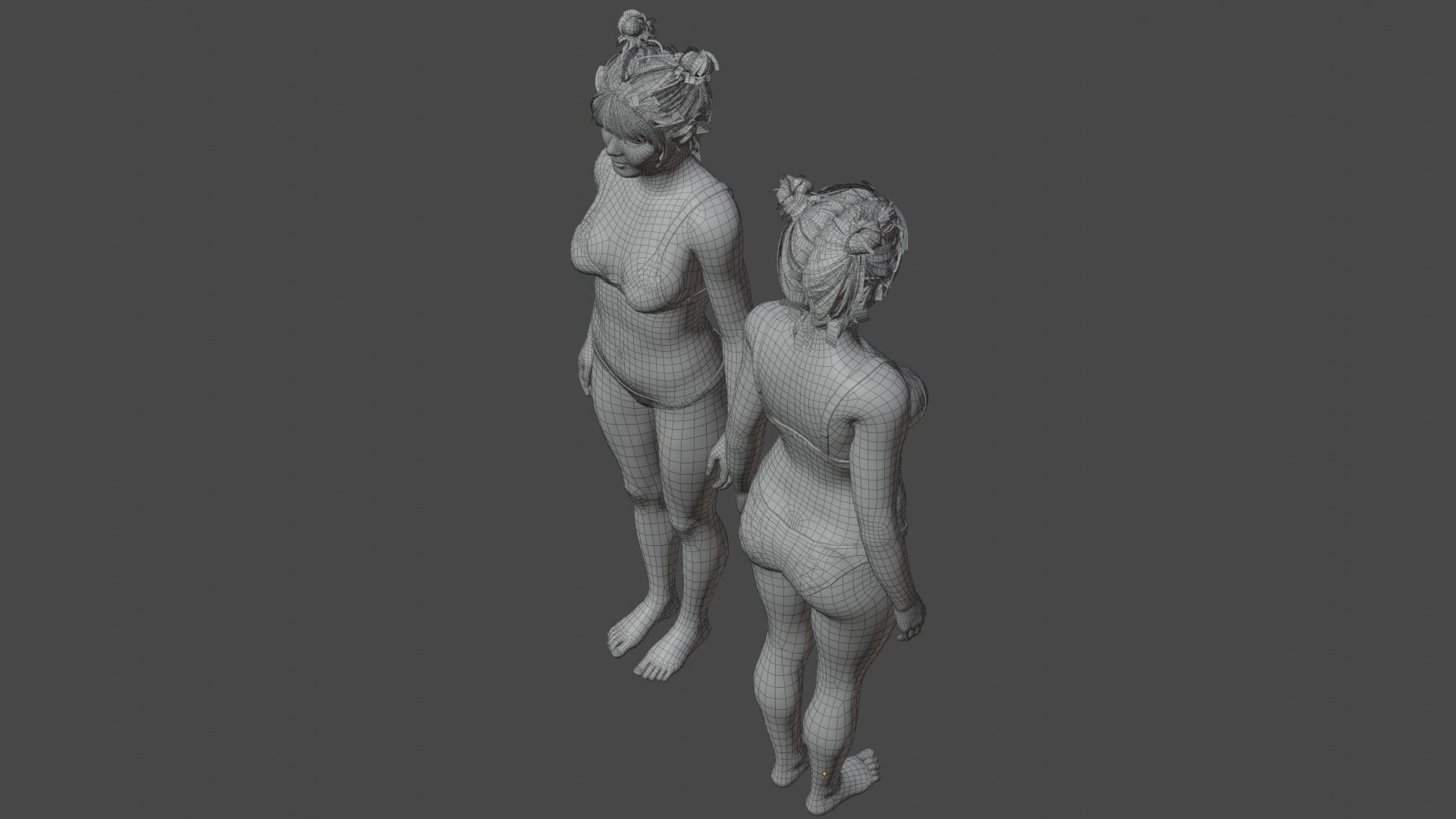 Female Character Free 3D model_9
