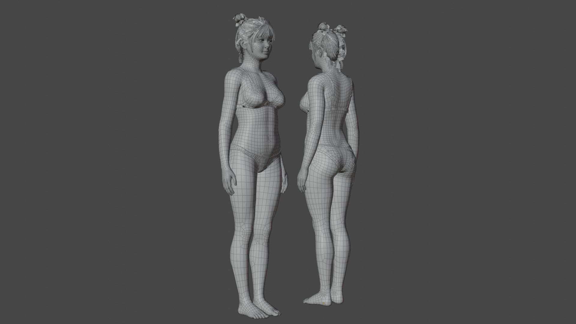 Female Character Free 3D model_6