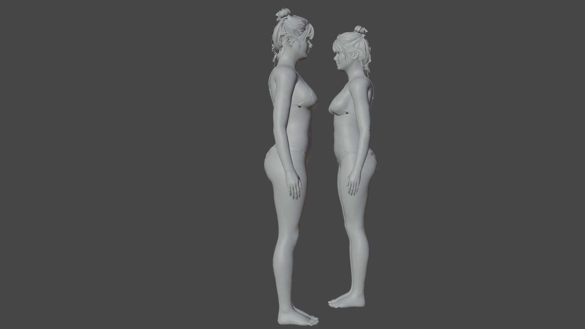 Female Character Free 3D model_2