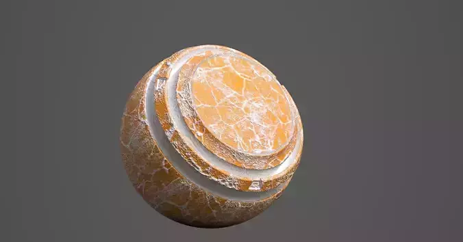 Orange pulp - smart material 3D model