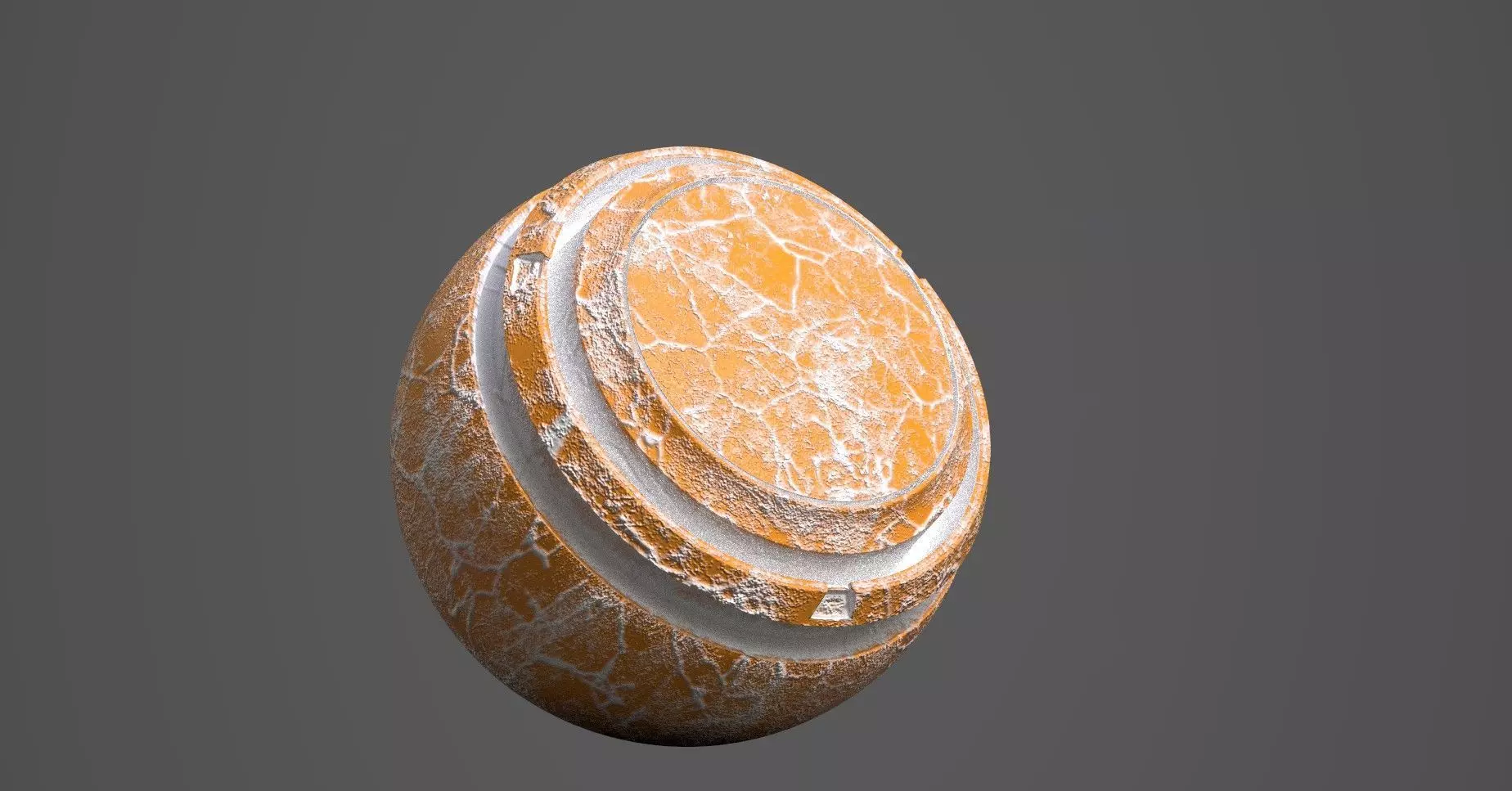 Orange pulp - smart material 3D model