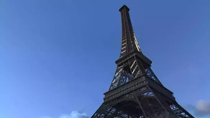 Eiffel tower  3D model