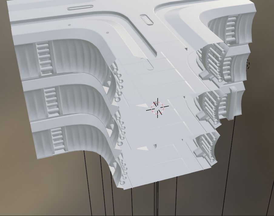 Scifi Mars Habitat 3D model_4