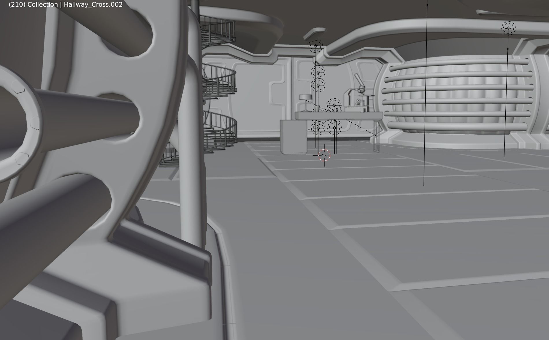 Scifi Mars Habitat 3D model_6