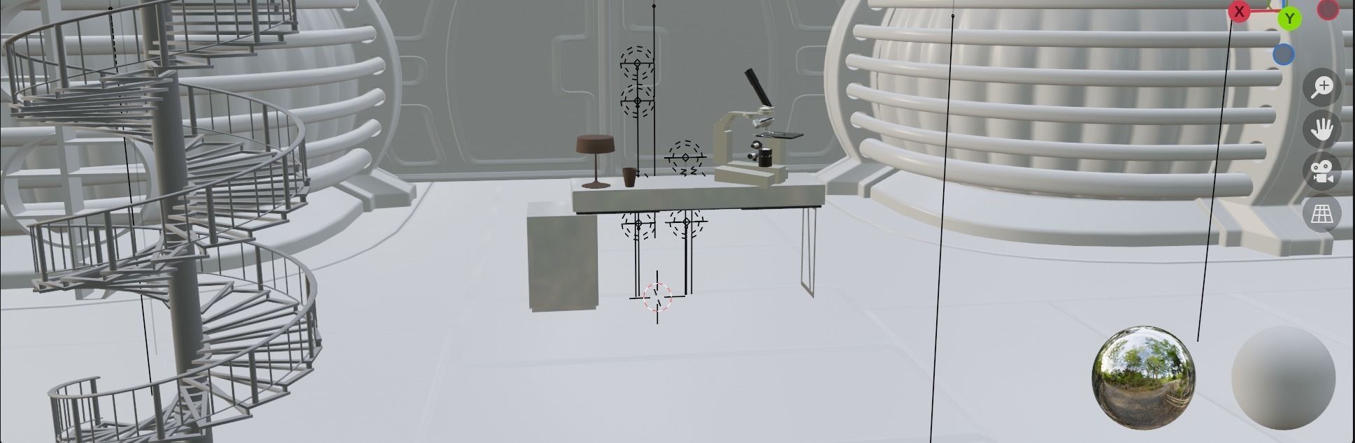 Scifi Mars Habitat 3D model_2