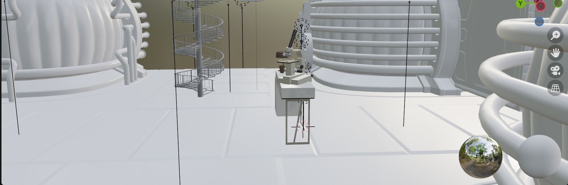 Scifi Mars Habitat 3D model_3