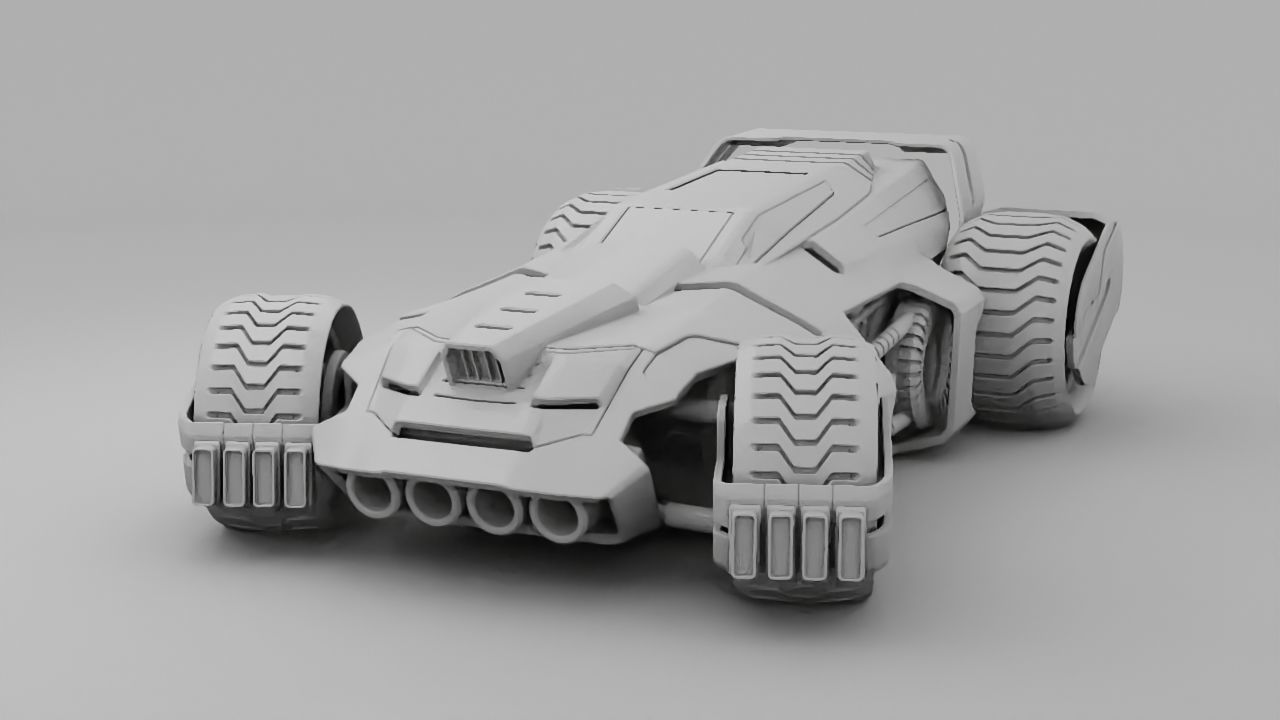 sci-fi vehicle 3D model_7