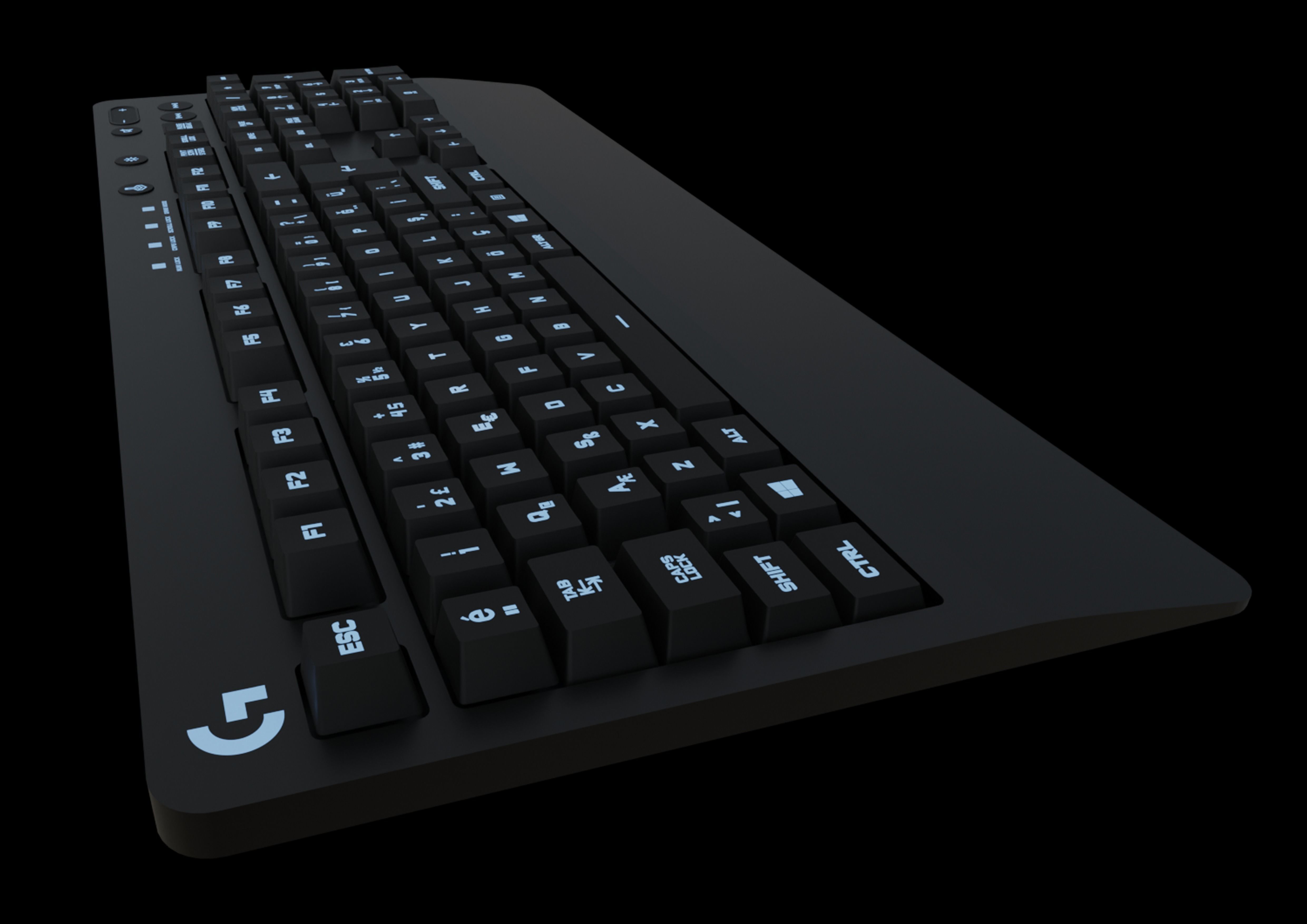 logitech keyboard 3D model_3