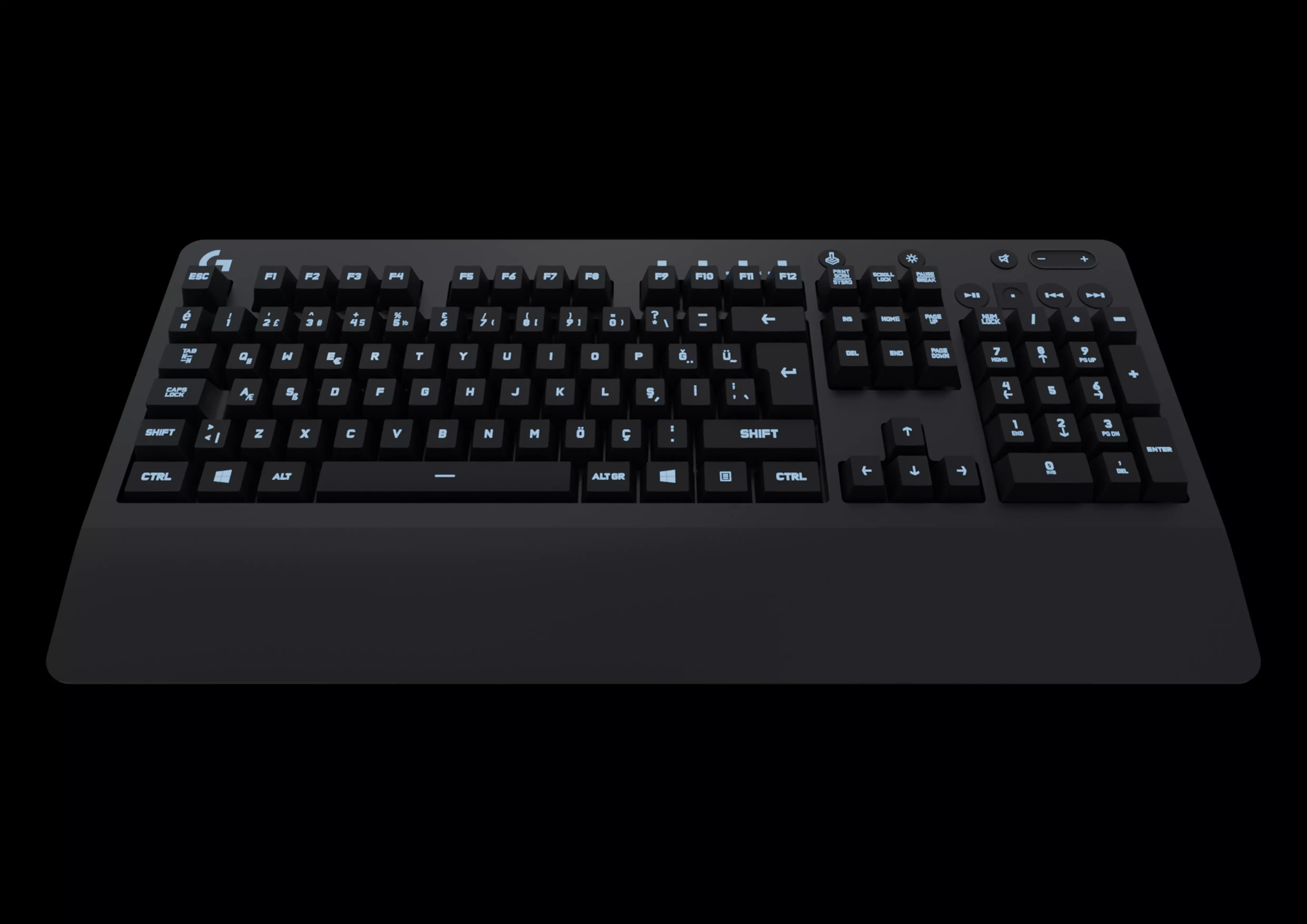 logitech keyboard 3D model_0