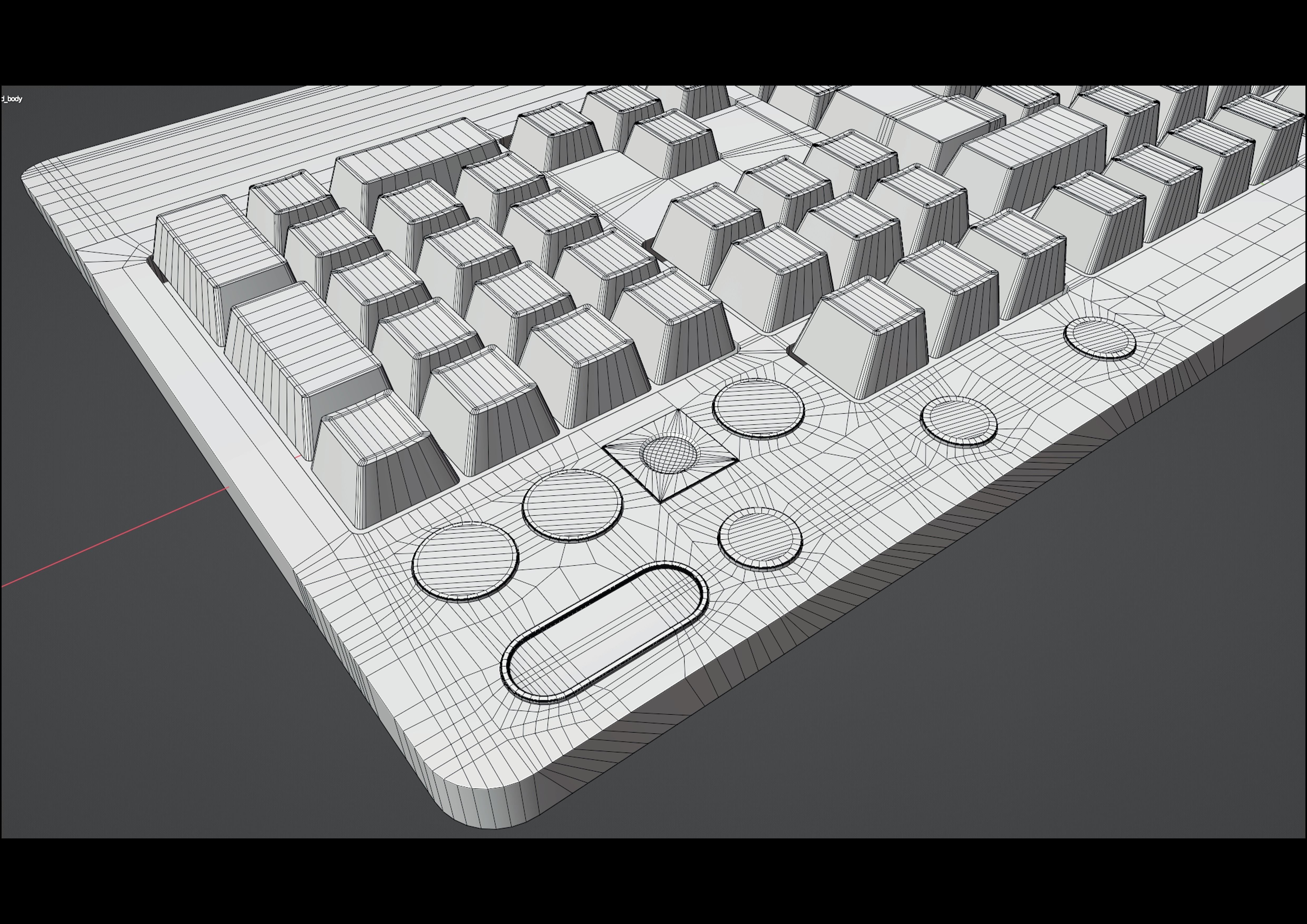 logitech keyboard 3D model_9