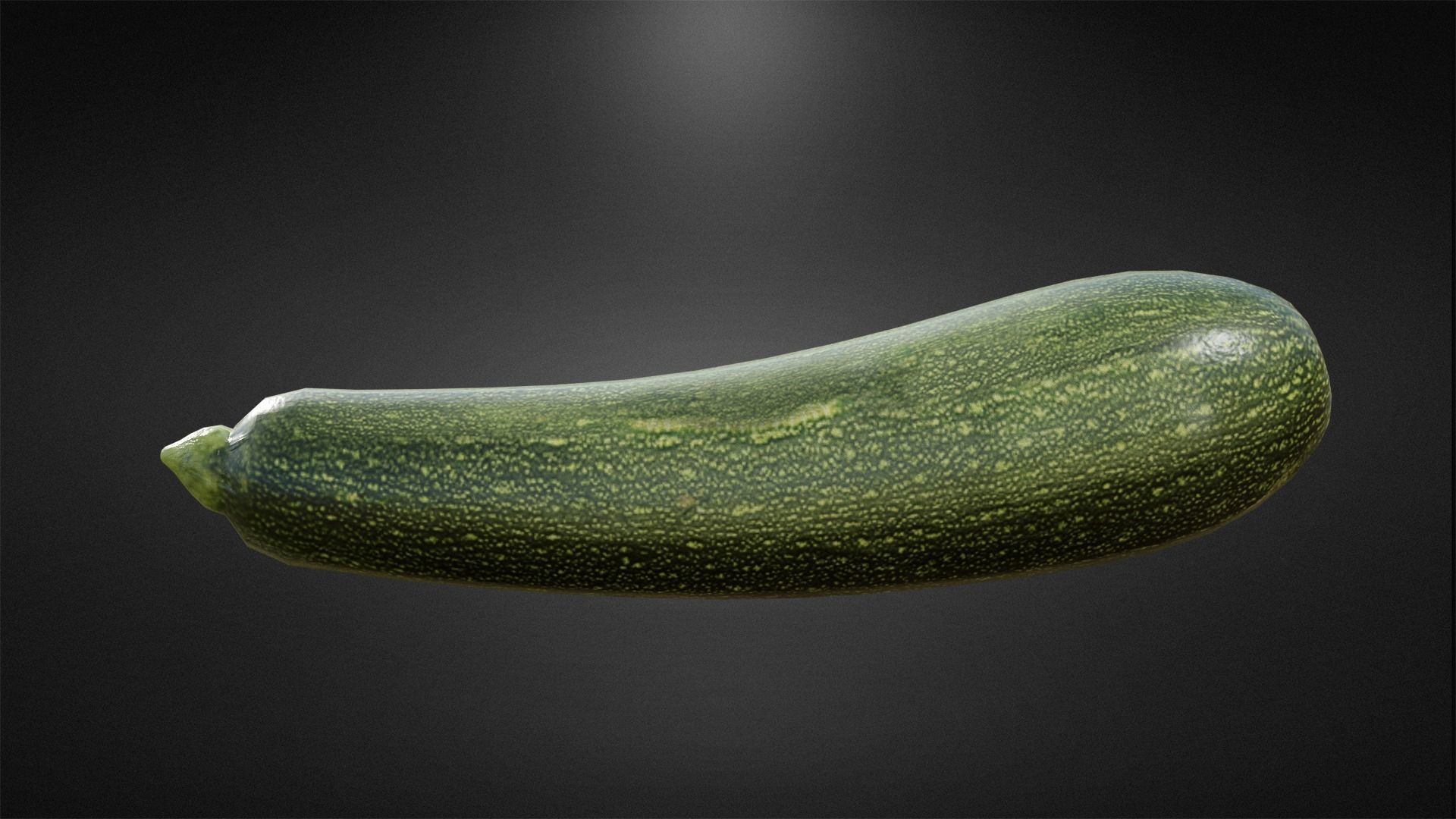 Zucchini cucumber Low-poly 3D model_2