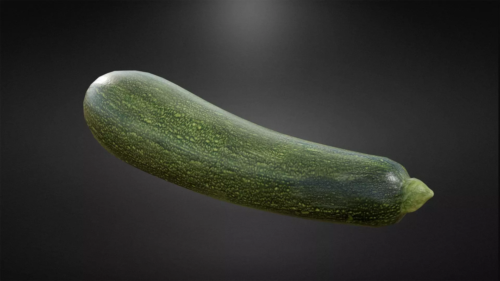 Zucchini cucumber Low-poly 3D model_0