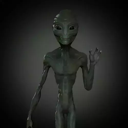 3D Alien humanoid