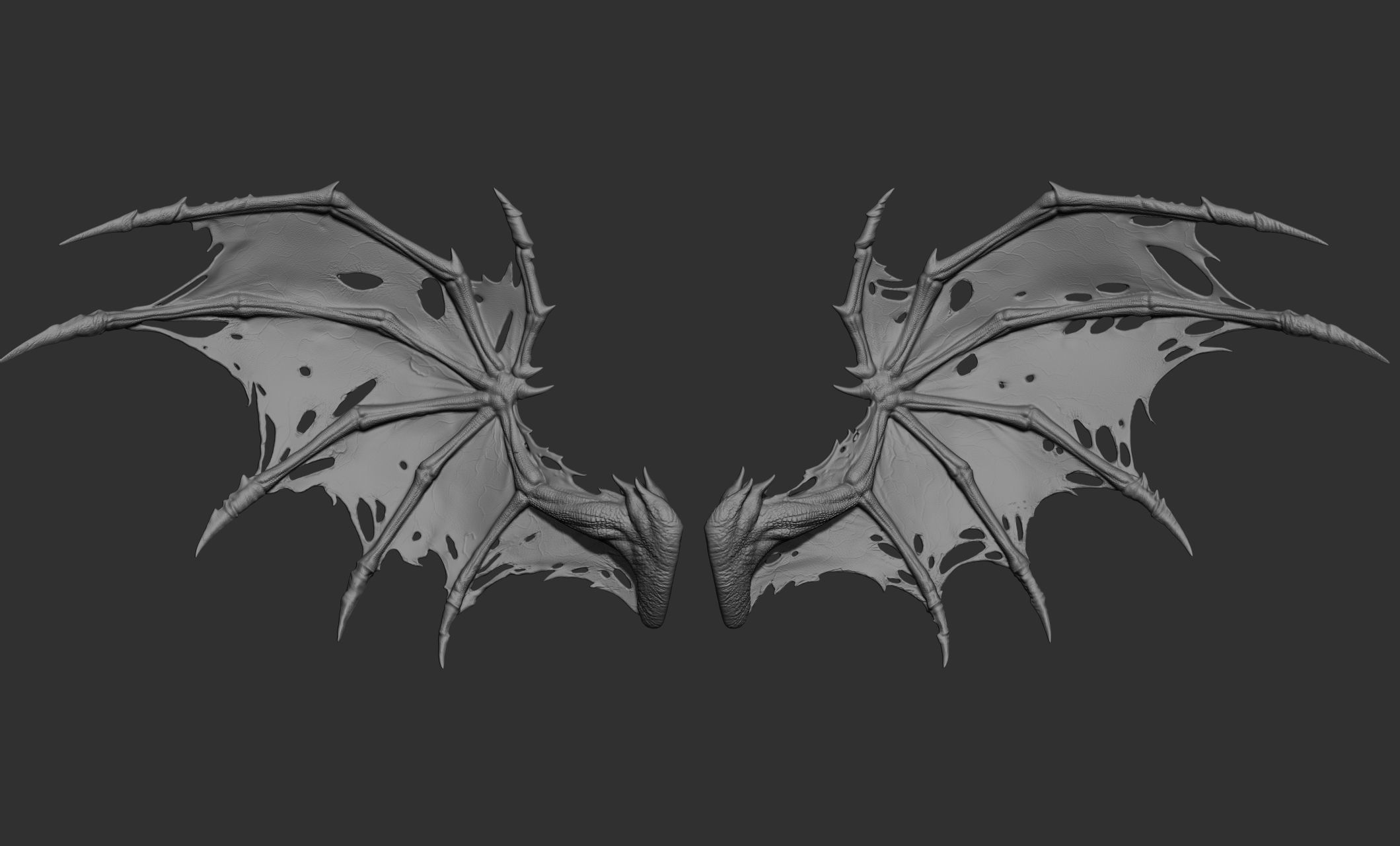 10 Creature wings  3D model_55