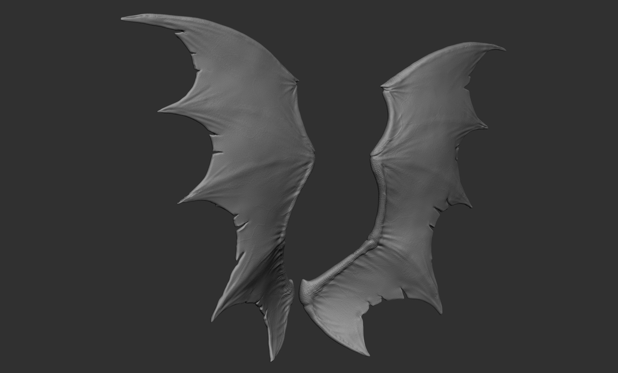 10 Creature wings  3D model_7