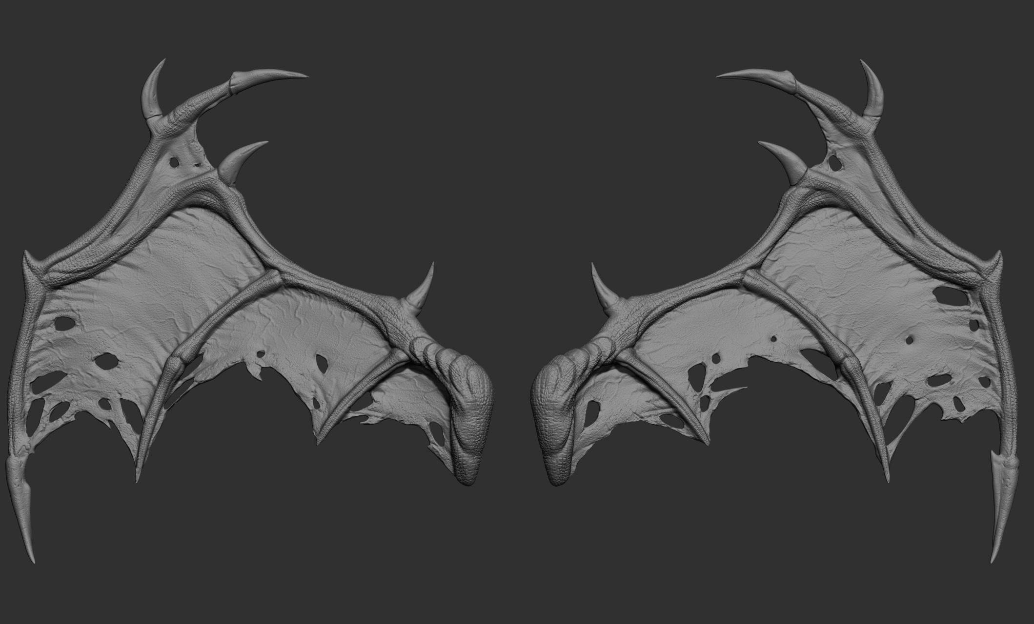 10 Creature wings  3D model_64