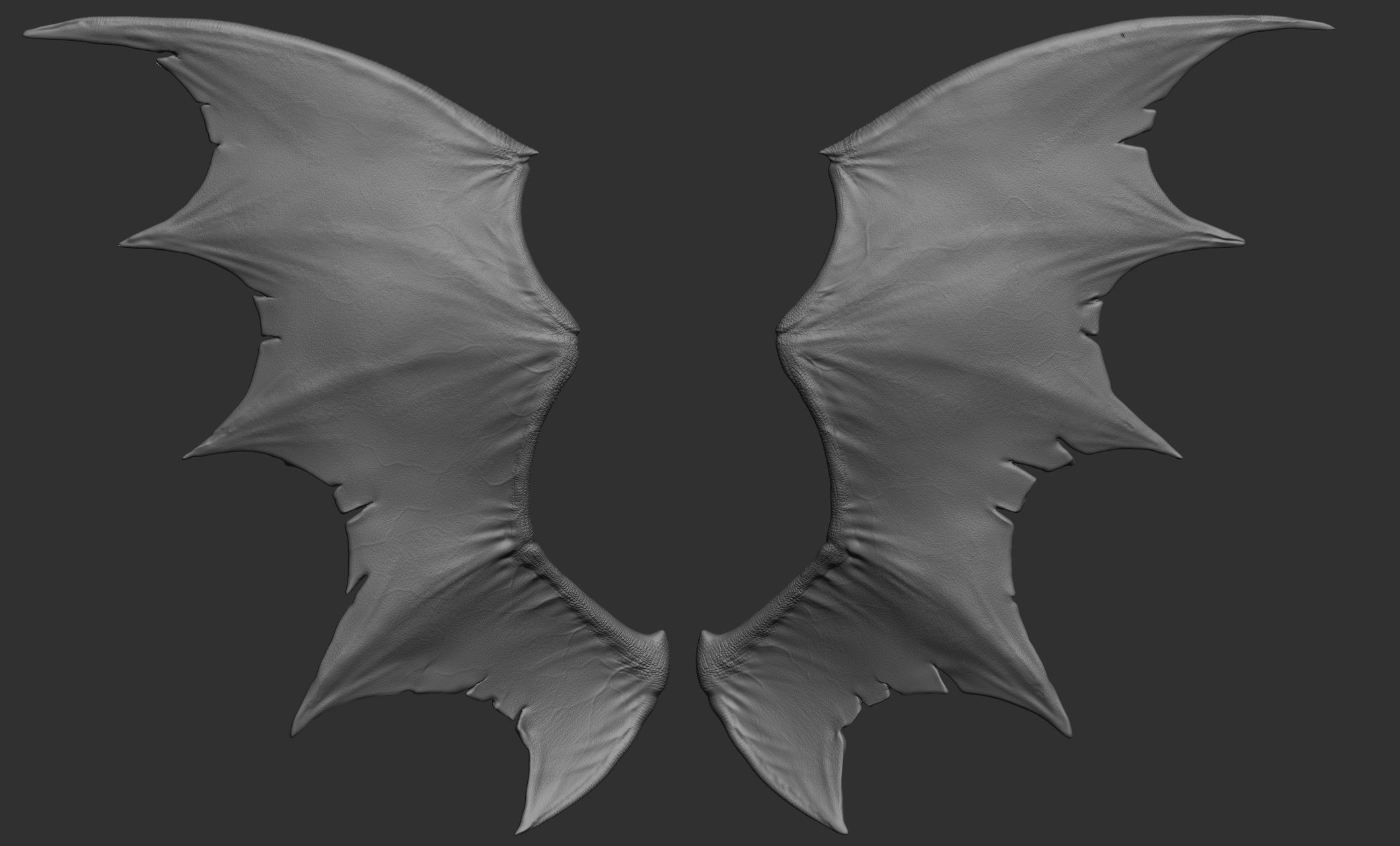10 Creature wings  3D model_8