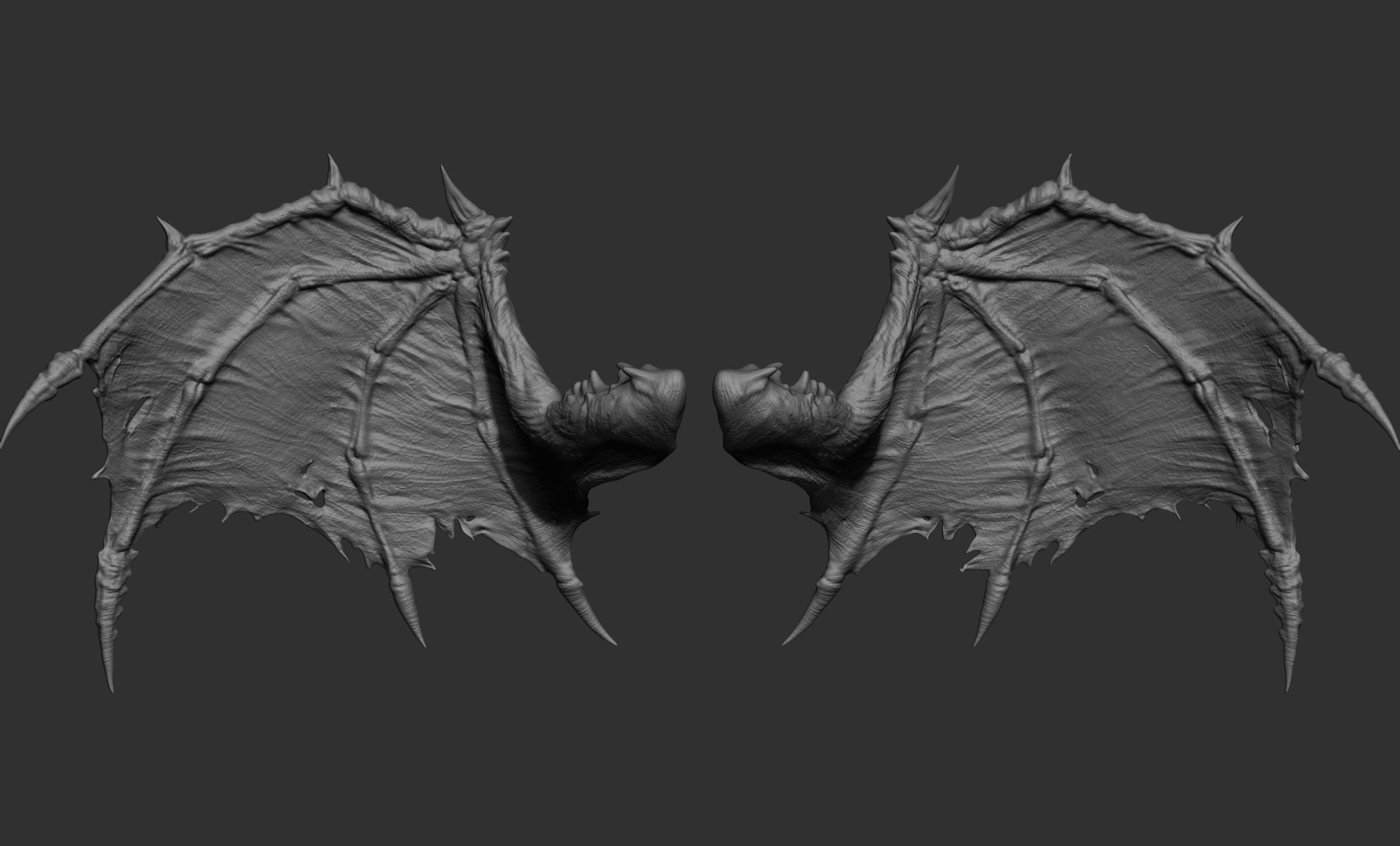 10 Creature wings  3D model_30