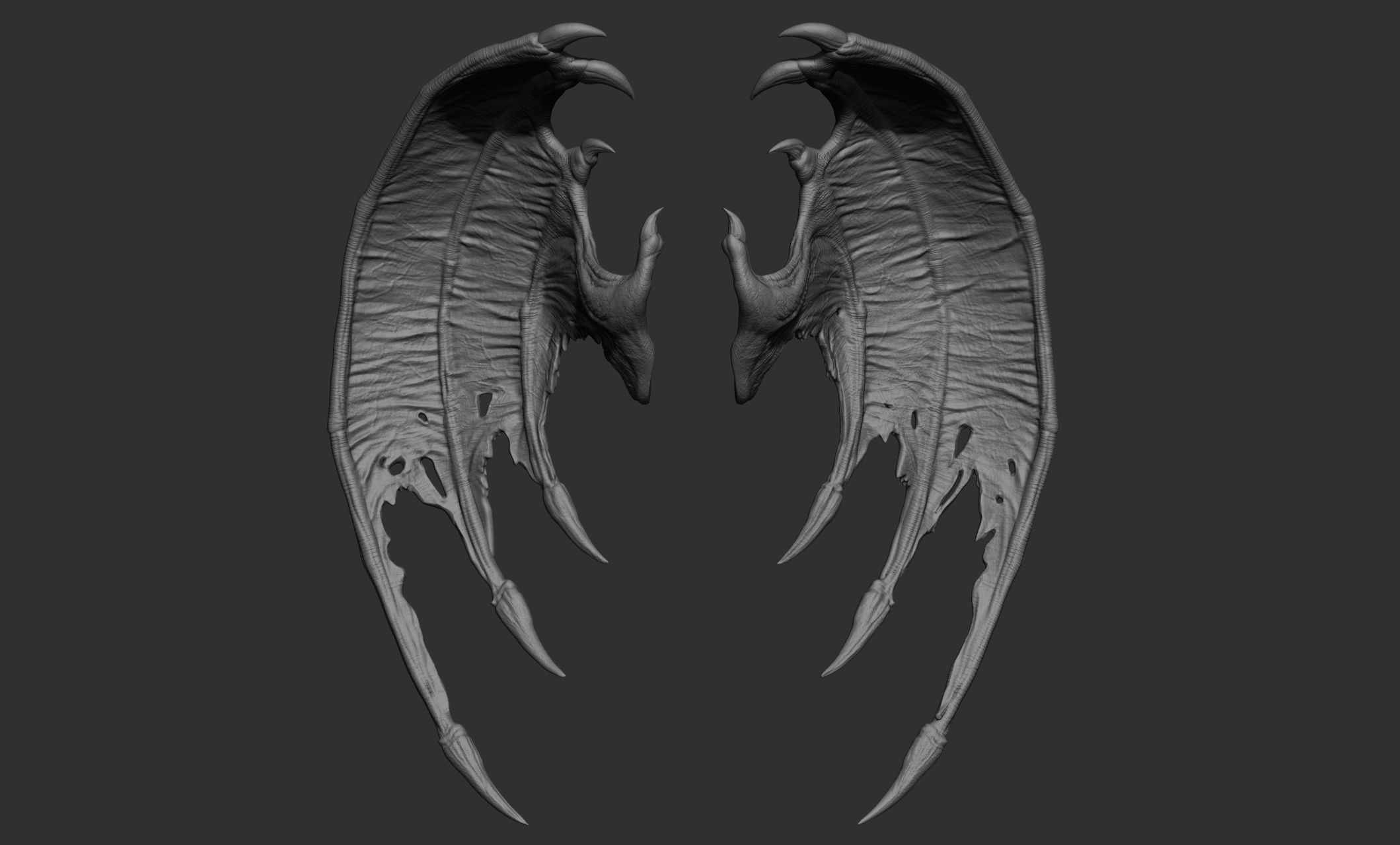 10 Creature wings  3D model_46