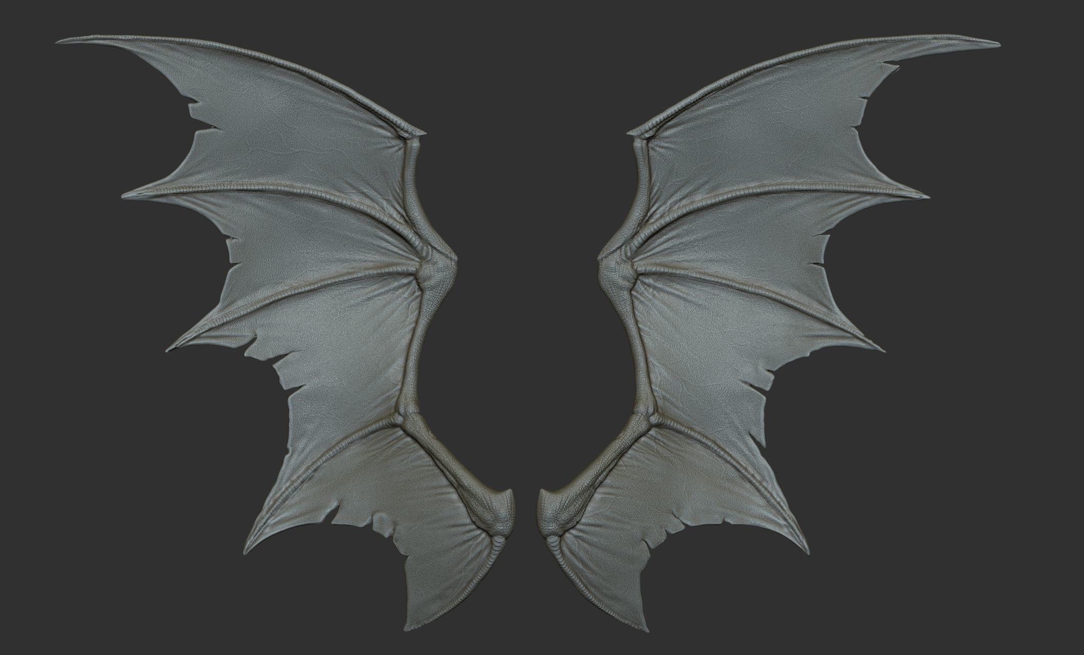 10 Creature wings  3D model_11