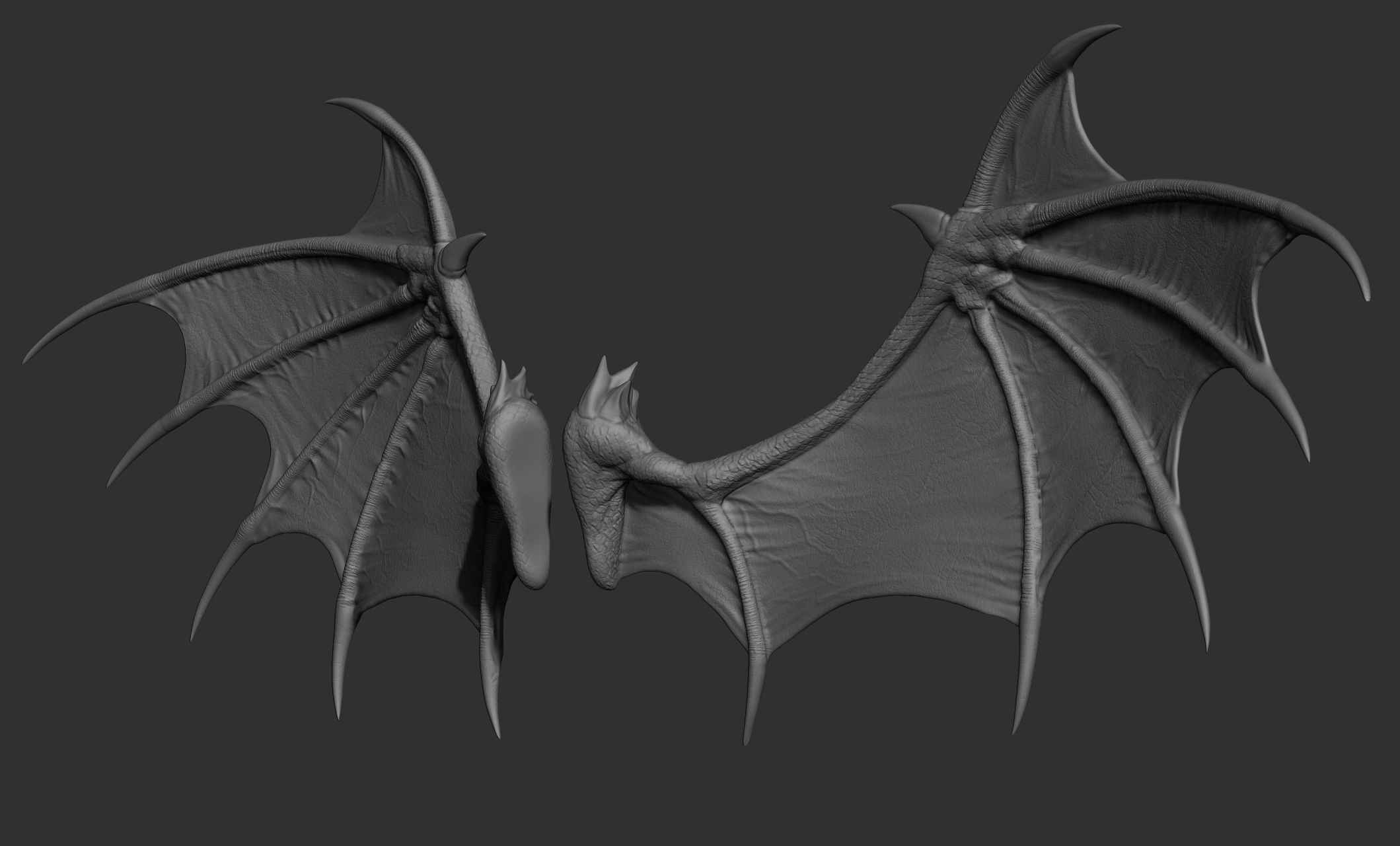10 Creature wings  3D model_21