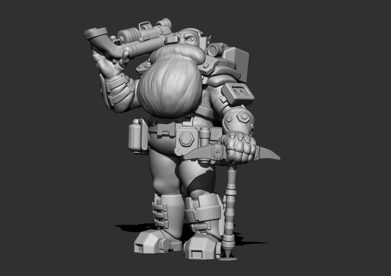 Deep Rock Galactic Scout class 3D print model_1