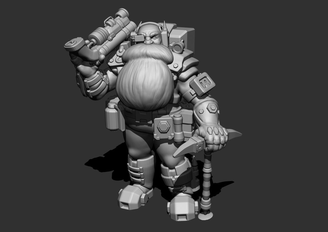 Deep Rock Galactic Scout class 3D print model_4
