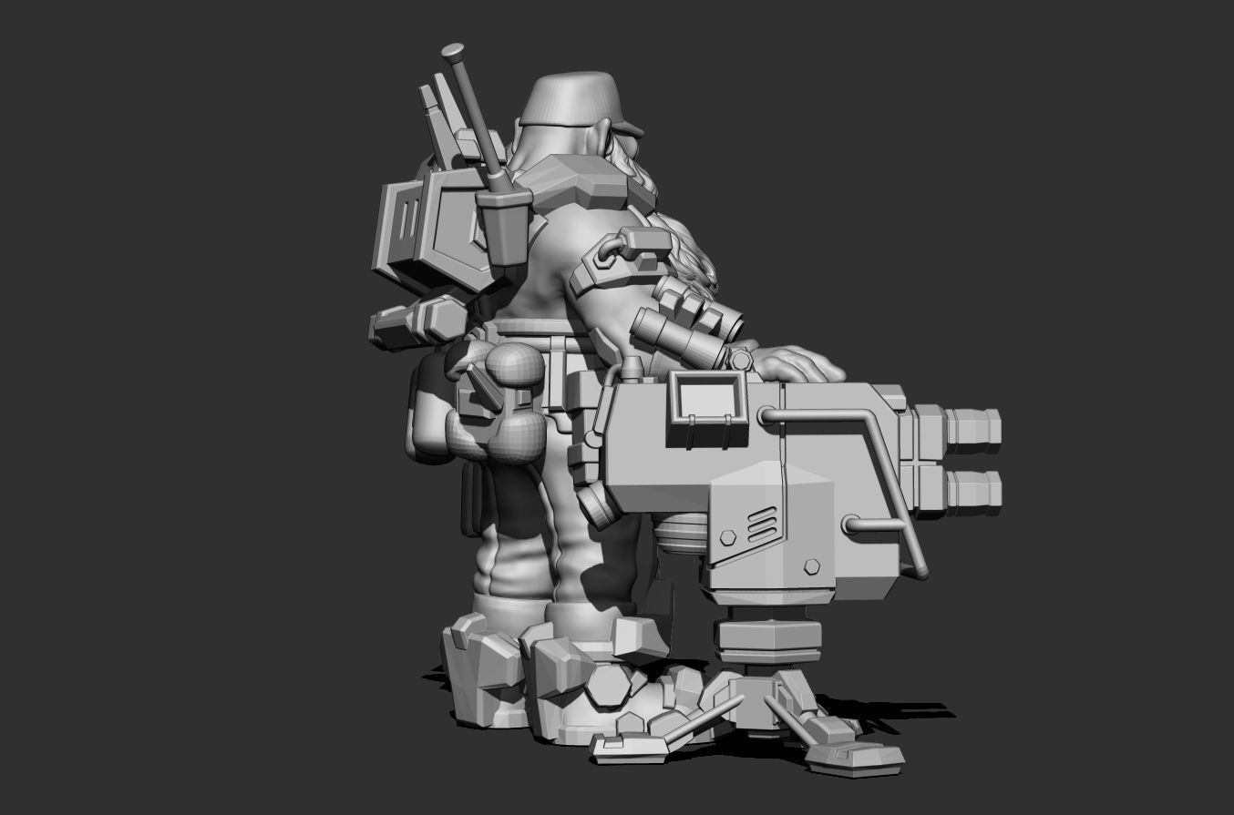 Deep Rock Galactic Engineer class 3D print model_3