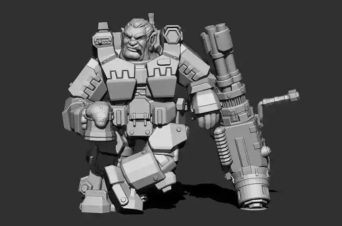 Deep Rock Galactic Gunner class 3D print model